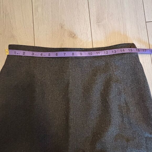 Vintage 80s Gucci wool skirt suit wool and leather - Picture 14 of 16